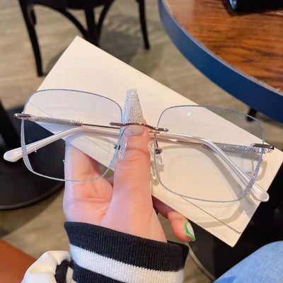 Fashion Randlose Anti-Blaulicht Myopie Brille